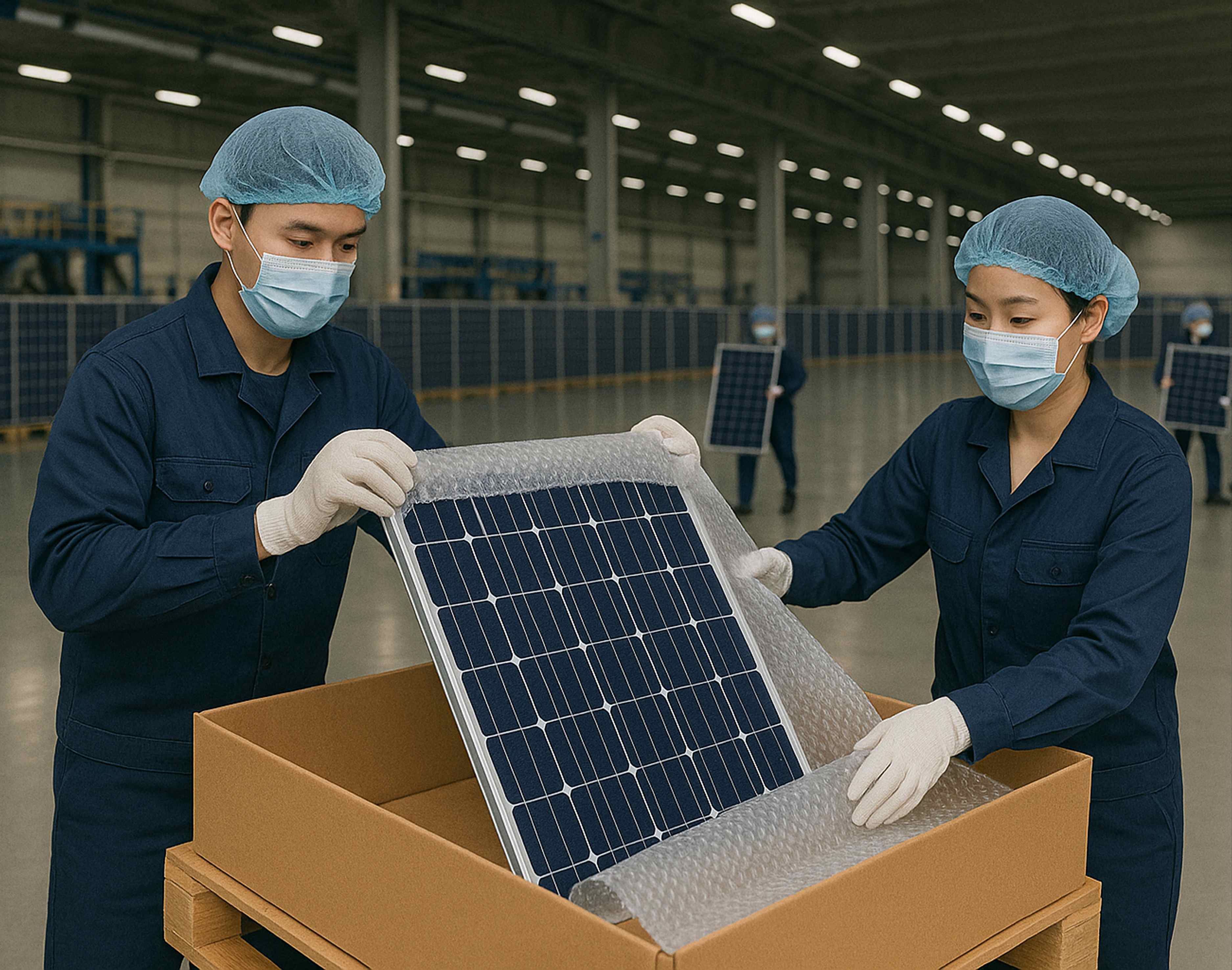 El auge global de las células solares chinas y su impacto en el transporte internacional